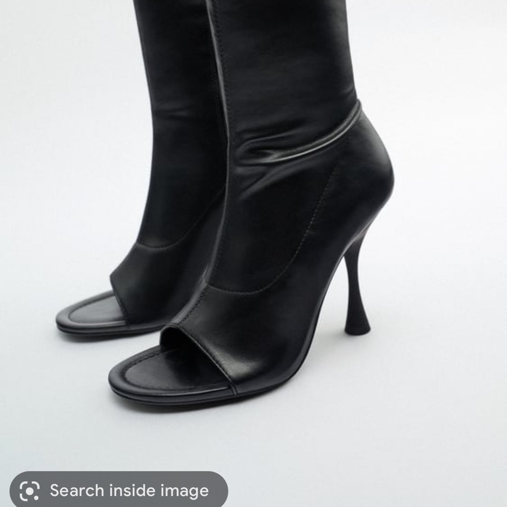 ISO ZARA OPEN TOE BOOTIE